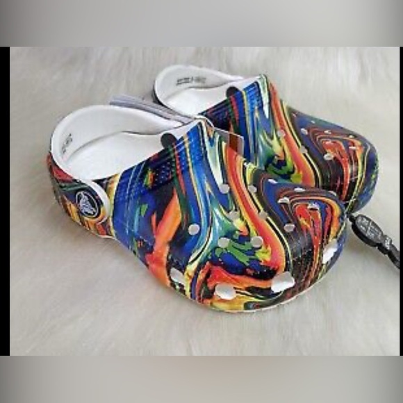 Crocs Classic Out Of This World Marble Clog Kids Size 6 - Picture 1 of 4